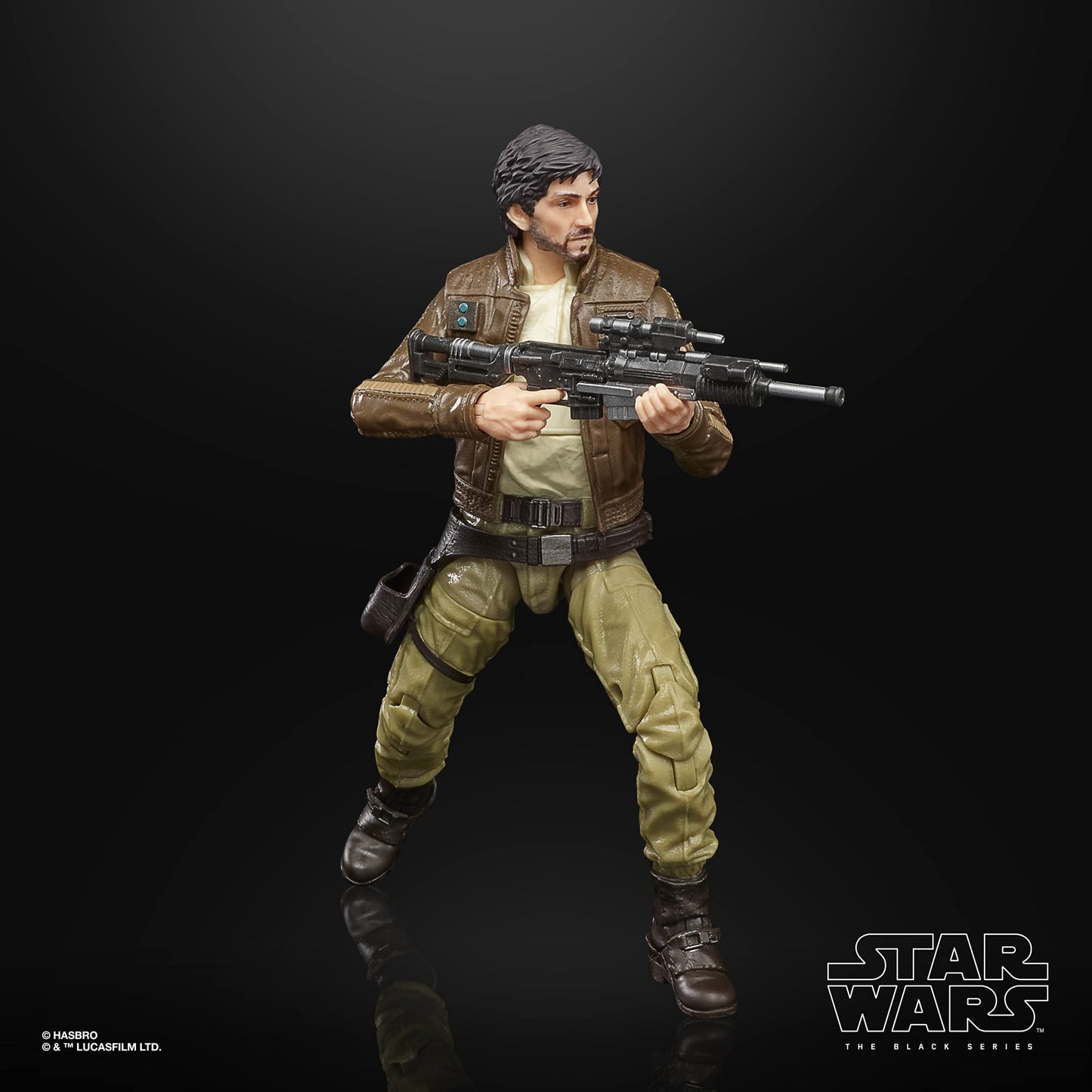 STAR WARS The Black Series Captain Cassian Andor 6-Inch Action Figure, Plastic, Black, Model F2890, Toys for Kids Ages 4 and Up