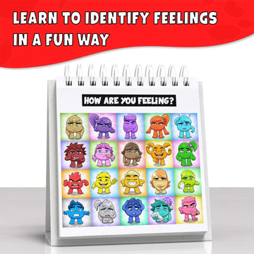 Feelings Flipbook For Kids By Professional Therapists - Learn To Identify 20 Different Emotions - Moods Coping Skills And Anger Control - For Children With Adhd, Autism (Asd), Special Needs, And More