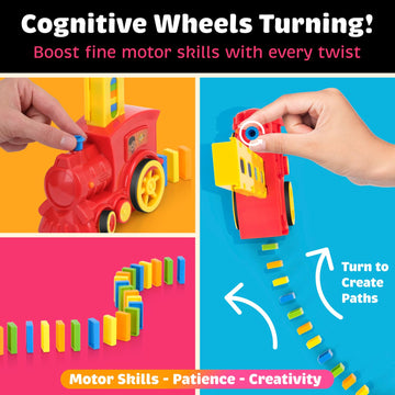 220 Dominoes Train Set Boys Girls Birthday Toy Creative Gifts For Ages 3 4 5 6 7 8 9 10 Montessori Domino Machine Automatic Rall