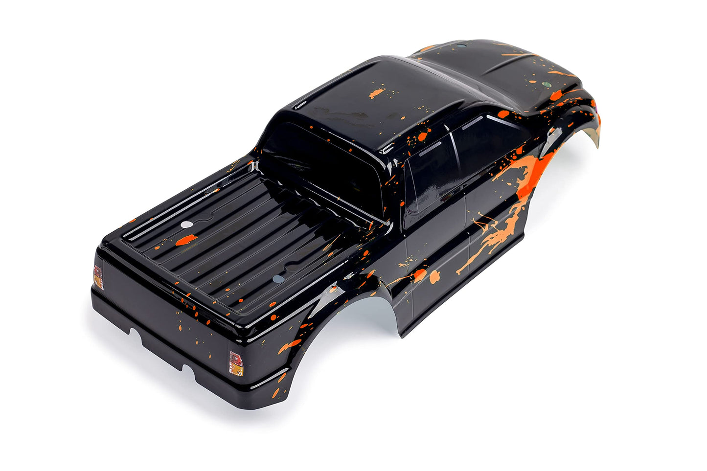 SummitLink Custom Body Muddy Orange Over Black Style Compatible for T/E Maxx Shell Cover E-Maxx 1/10 Scale RC Car or Truck (Truc