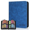 Old Canal Top Loader Binder 4 Pockets Card Binder Holds 112 Top Loaders enhanced Trading Card Collection Holder Top Loader Storage Album for TCG Sports Cards Sapphire Blue (FOR TOP LOADERS ONLY)