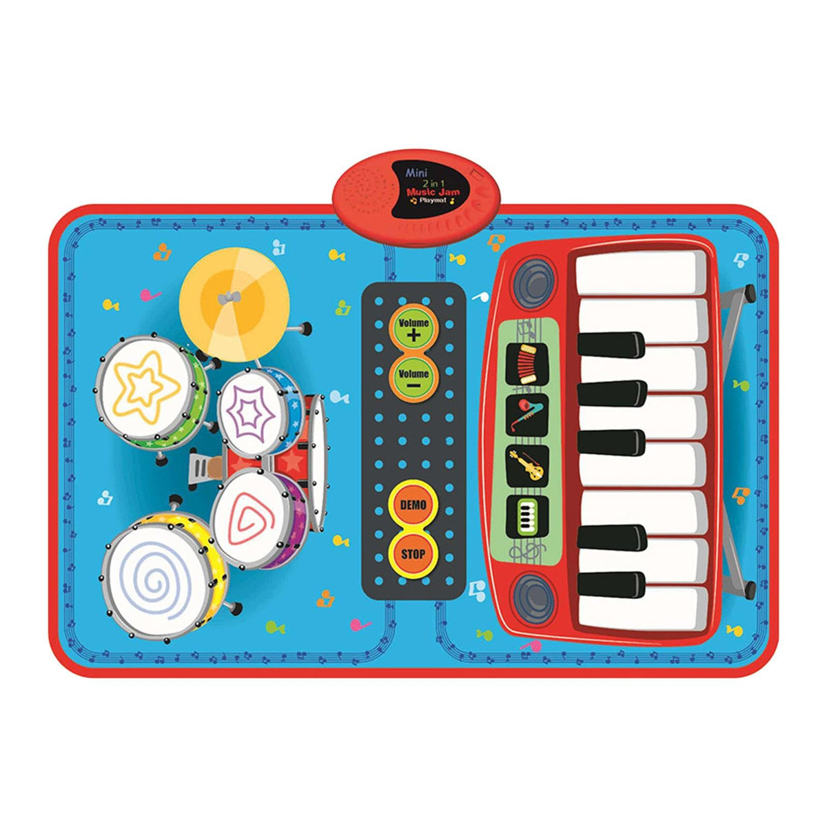 Zoomella Baby Musical Mat Early Learning Piano Drum Music Mat For Preschool Kids Boys Baby|Toys For Baby|Developmental Baby Toys