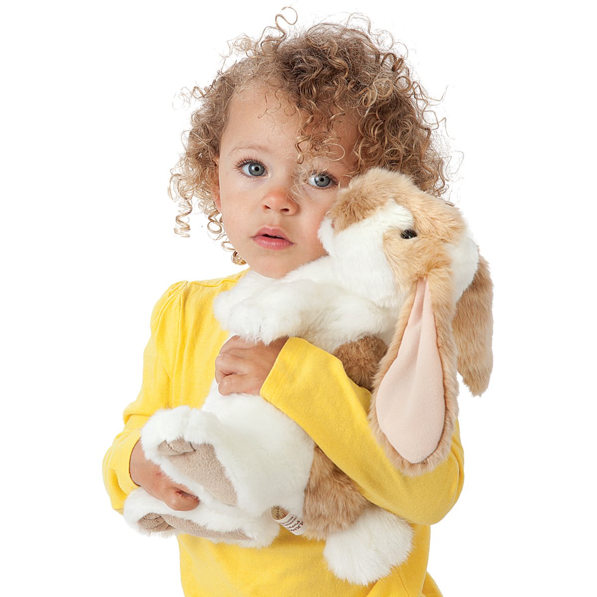 Folkmanis Standing Lop Rabbit Hand Puppet, White, 1 Ea