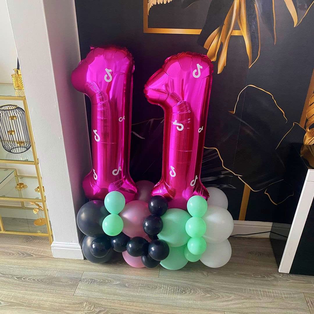1 Balloon Number Hot Pink 1 Birthday Balloon 40 Inch Foil Mylar Large 1 Balloon Numbers For Birthday Party Anniversary Festival