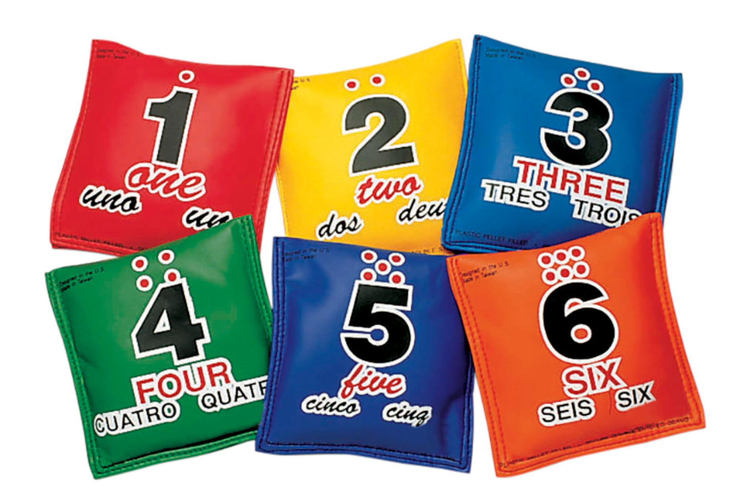 Sportime Utility Sequencing Educational Beanbags, Set of 6