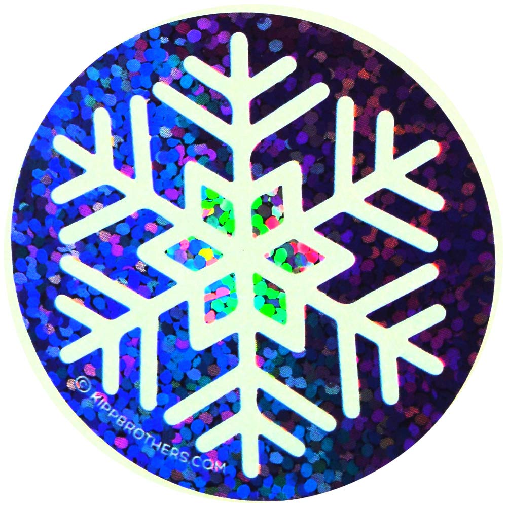 Assorted Sparkle Snowflake Sticker Sheet Pack - 102 Stickers