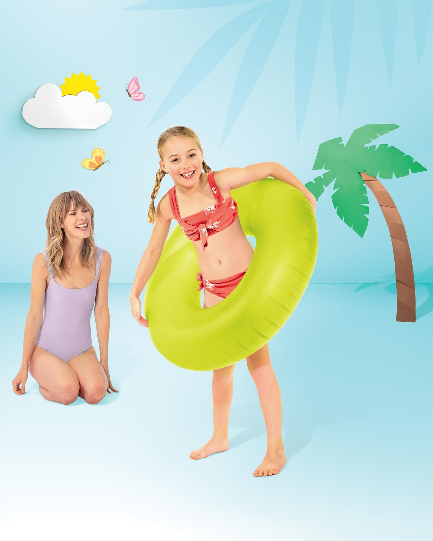 Intex Neon Frosted Inflatable Tubes (Colors May Vary)