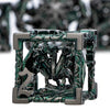 ARUOHHA Hollow DND Dice Set Black Green 5-Headed Dragon D and D Dice with Gift Box, Dungeons and Dragons Role Playing Games 7PCS
