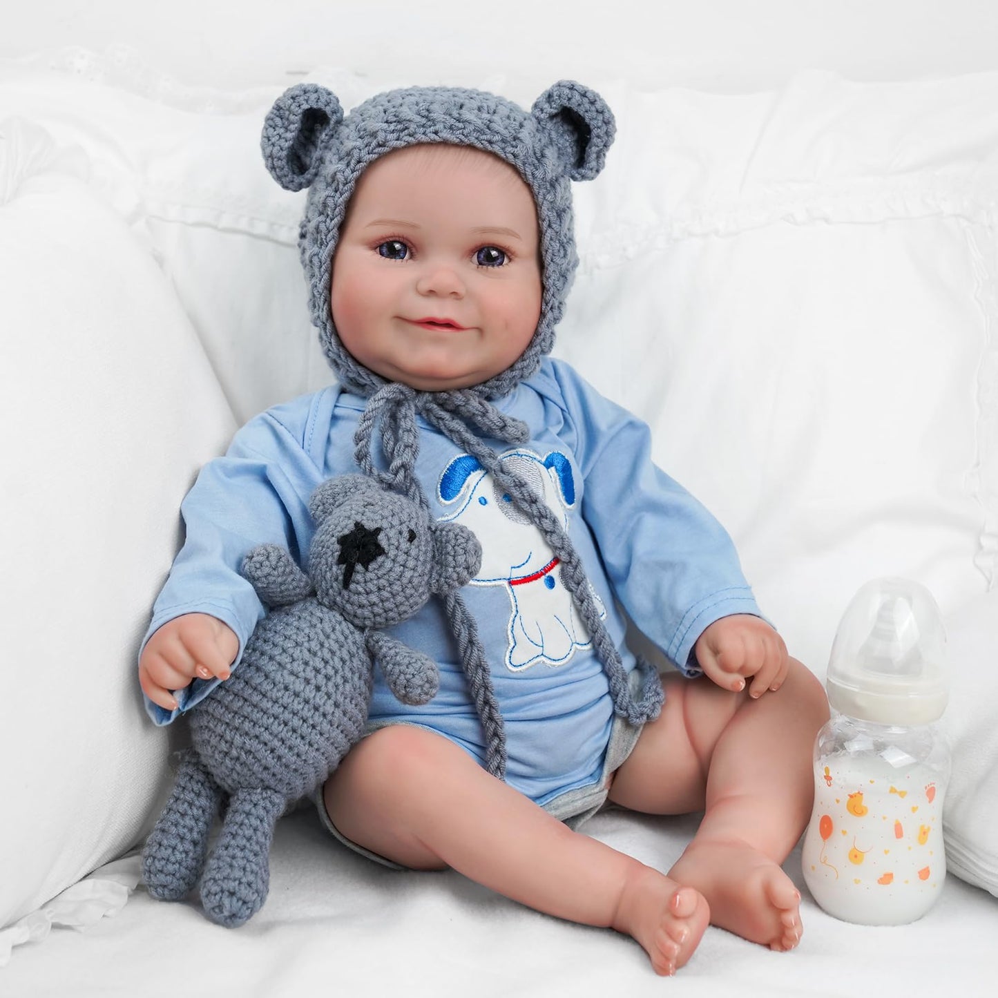 BABESIDE Reborn Baby Dolls Boy - 20 inch Handmade Realistic Soft Vinyl Body Life Like Realistic Newborn Baby Dolls for Girls Boy