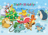Buffalo Games Pokemon Happy Holidays 100 Piece Jigsaw Puzzle - Large Multicolor Wood - Model 4834 for Family Game Nights