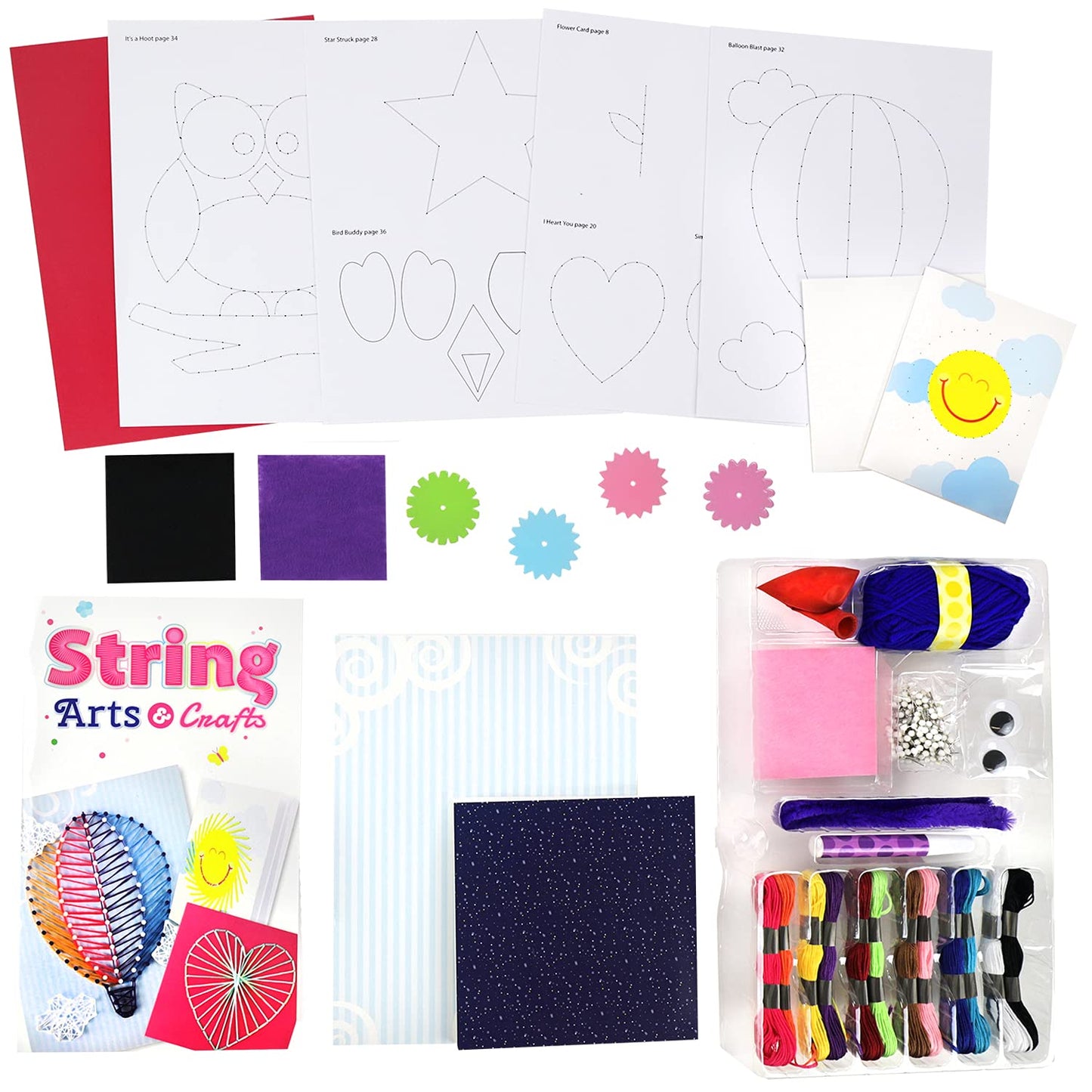 SpiceBox Children's Activity Kits - Multicolor String Arts & Crafts, Age 8+, Model 07915, Paper Material