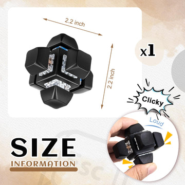 VioraWhite Black Decompression Toys Keyboard Clicker Toy Keyboard Cube Mechanical Key Button Stress Relief for mature-themed Gifts to Relief Pass Time