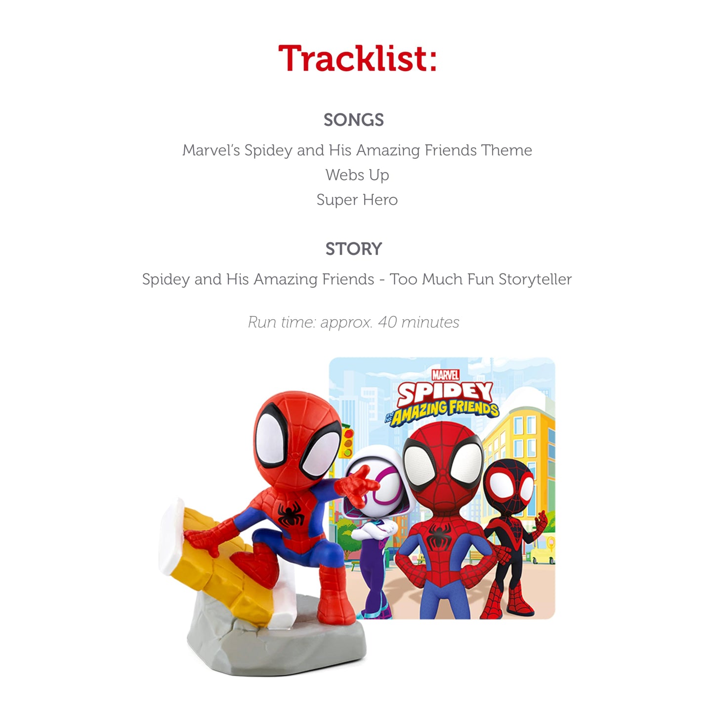 Tonies Spidey Audio Toy Figurine From Marvel'S Spidey & His Amazing Friends
