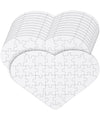 Mr. Pen- Blank Puzzle, 12 Pack, 40 Pieces/Pack, 9.3'' X 6.2'', Heart Shaped White Puzzle, Blank Puzzles To Draw On, Easter Gift