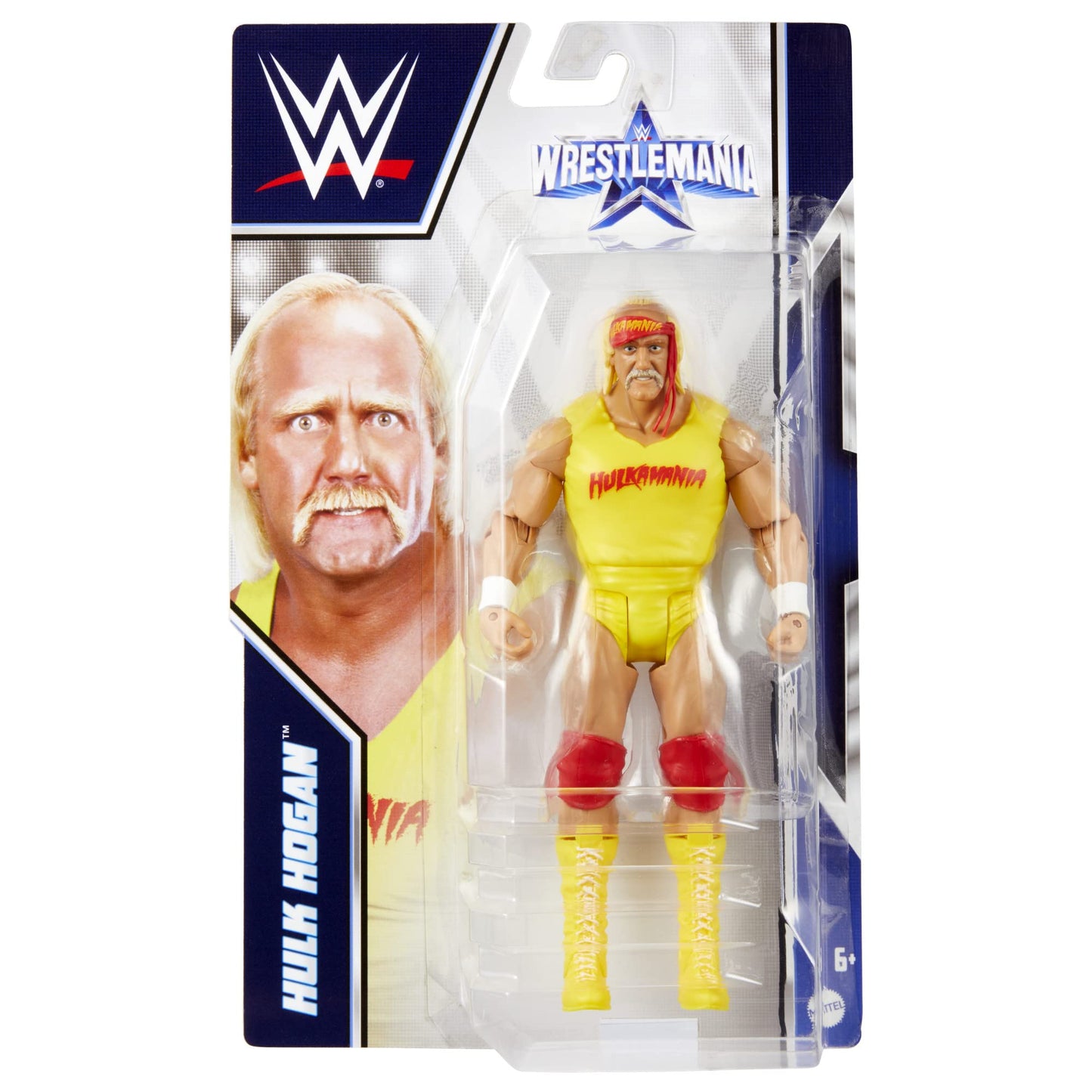 Mattel Wwe Wrestlemania Action Figure, Hulk Hogan, Posable 6-Inch Collectible & Gift For Ages 6 Years Old & Up
