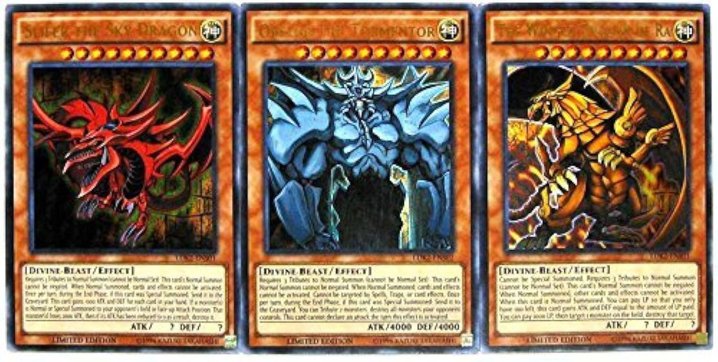 Konami Yugioh Legendary Decks Ii Ultra Rare Yugi'S God Card Set Ldk2-Ens01, Ldk2-Ens02 & Ldk2-Ens03