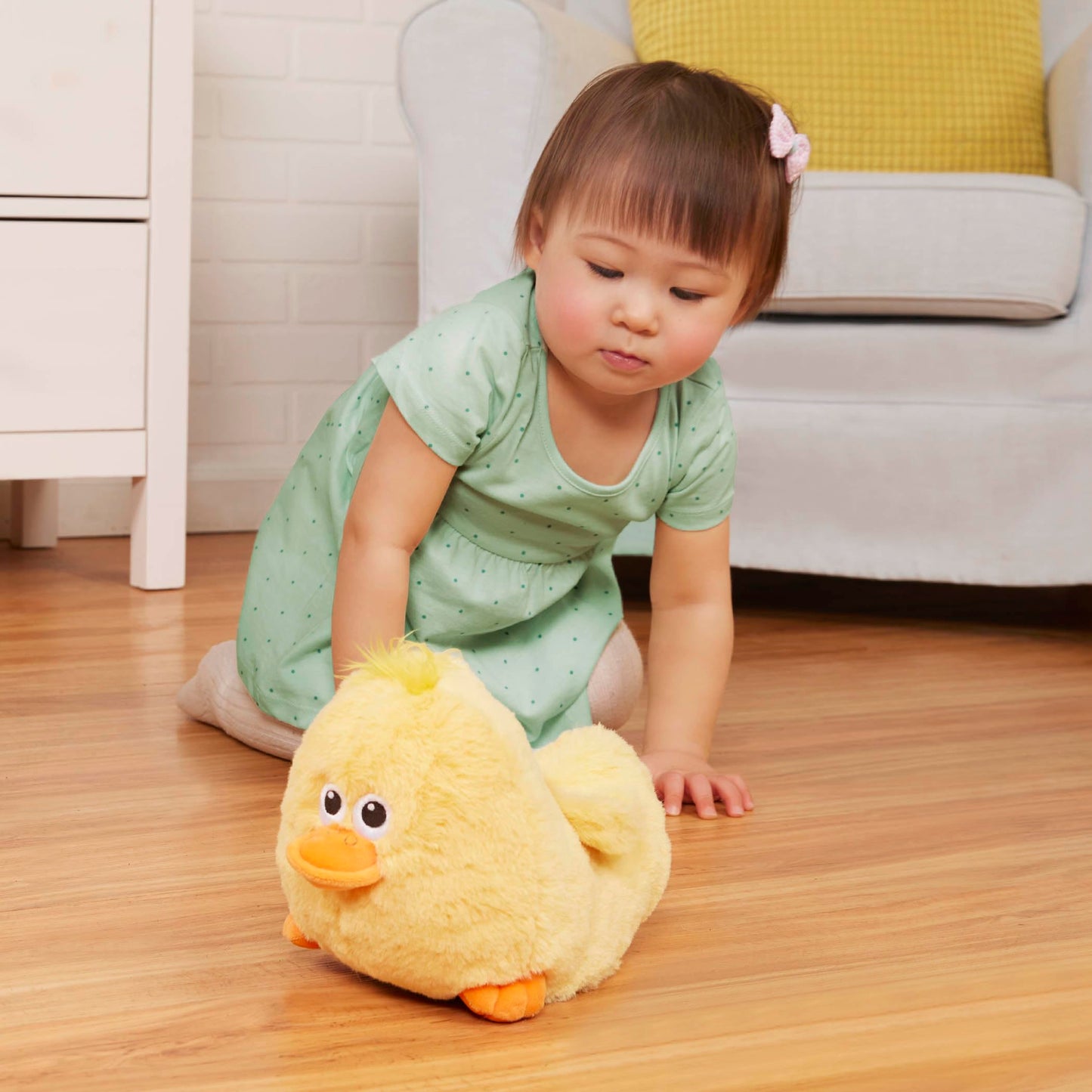 Battat Walking Plush Duck Interactive Stuffed Animal Toy Duck With Movement & Sounds Toys For Toddlers 12 Months + Quack N' Waddle