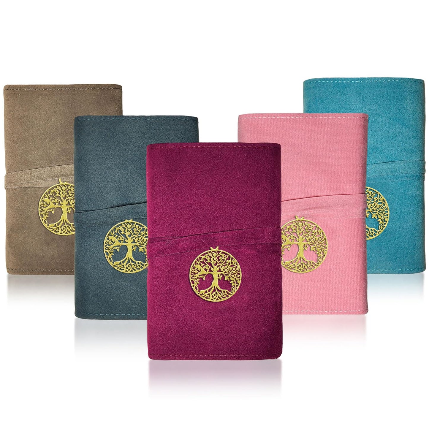 Knana 5Pcs Tarot Card Holder - Velvet Tarot Card Storage Bag, Tarot Bags And Pouches, Tarot Accessories - Tree