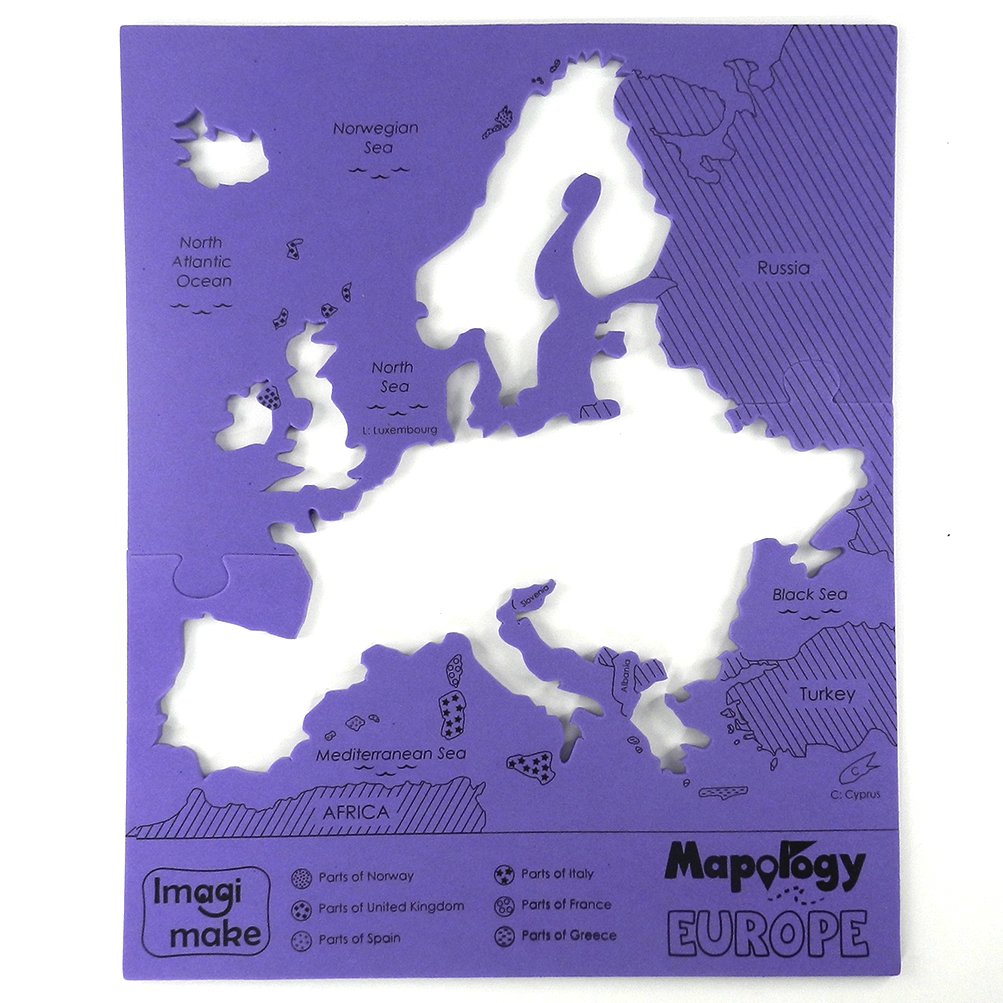Imagimake Mapology: Europe Map Puzzle For Baby
