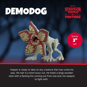 Youtooz Demodog 3'' Inch Vinyl Figure, Demodog From Netflix Stranger Things Series By Youtooz Stranger Things Collection