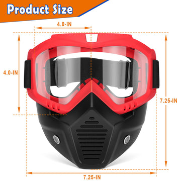 Pokonboy 2 Pack Detachable Masks, Tactical Mask With Goggles Compatible With Nerf Rival, Apollo, Zeus, Khaos, Atlas, & Artemis Blasters Rival Mask