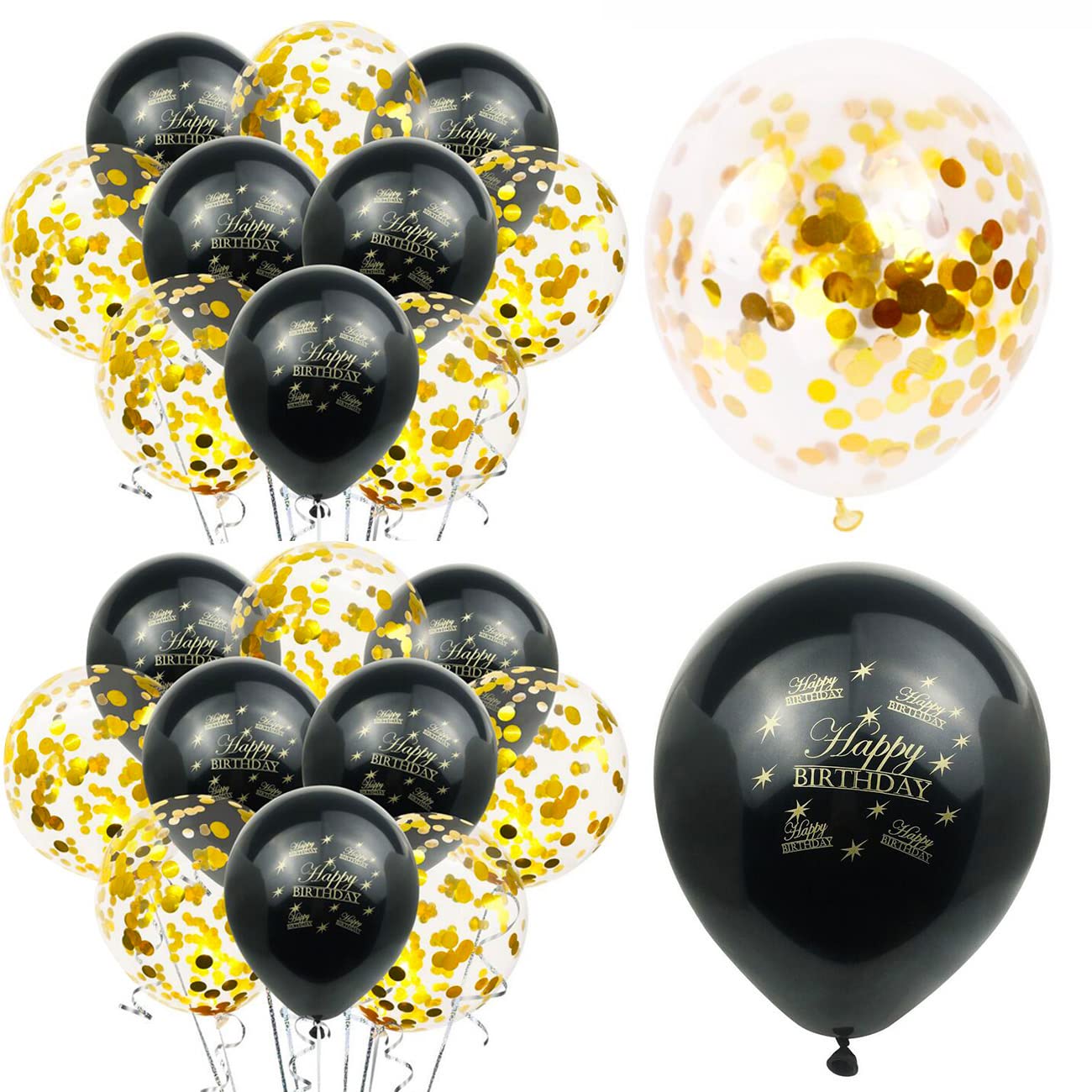 60Th Birthday Decorations For Men, Happy 60Th Birthday Decorations With 40 Inch Gold 60 Number Balloons, Birthday Banner, Latex