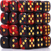 Tecunite 25 Pieces Colored Dice 6 Sided Dice Set, 6 Sided Standard Dices With Black Drawstring Storage Bag For Board Games, Part