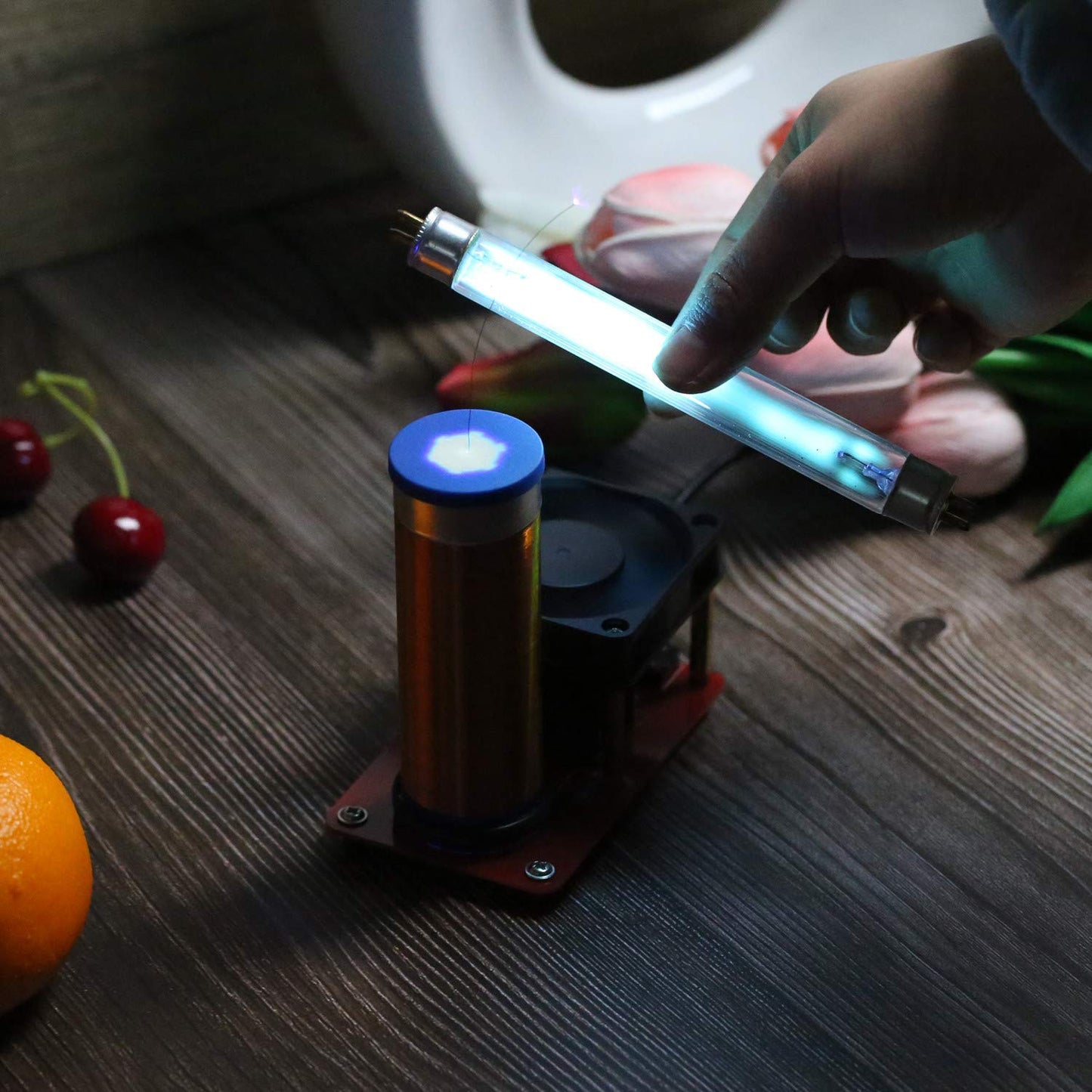 Joytech Tesla Coil Wireless Transmission Demonstration Tool Lamp Glow Tube Neon Light Ys12