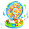 Aigybobo Musical Spin and Sing Alphabet Zoo Toy for Toddlers, Green, Educational Interactive Learning Gift for Boys and Girls 1-3 Years