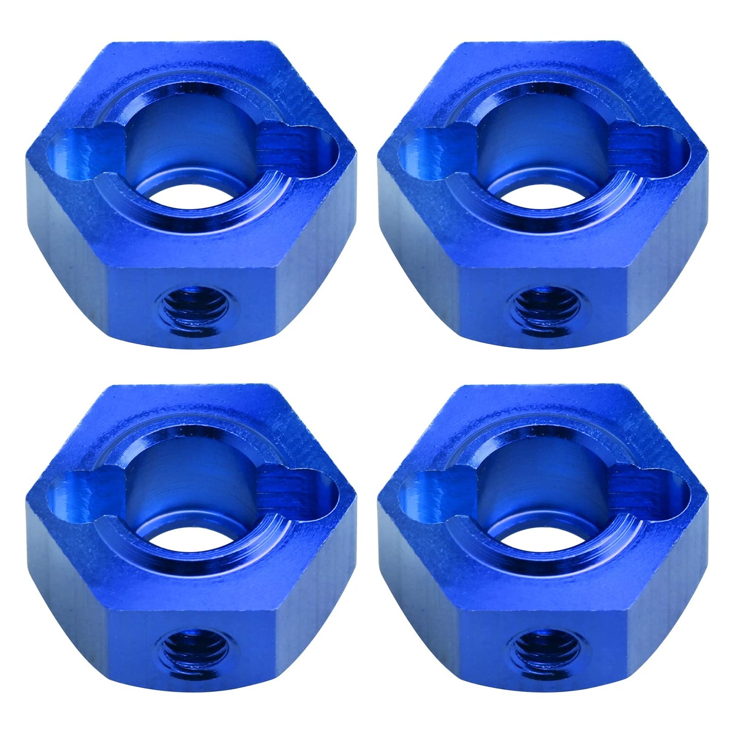 Hobbypark Aluminum 12mm Hex Wheel Hubs Adapters with Locknuts for Arrma 1/10 Granite Voltage MEGA 2WD Granite 4X4 Big Rock Sento