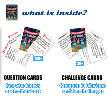 1step2dream Spanish Family Card Games | Fun Board Game for Family | Mexican Games | Bilingual Conversation Starter for Party