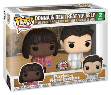 Funko Pop! Tv: Parks & Recreation - 2Pk Donna & Ben Treat Yo'Self Targetcon