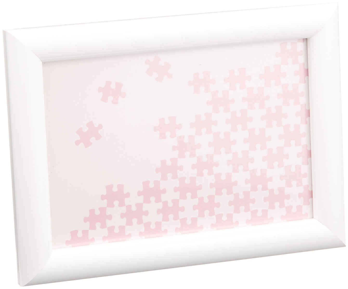 Beverly Nn001-H Wooden Puzzle Frame, Natural Panel, White, 3.9 X 5.8 Inches (10 X 14.7 Cm)