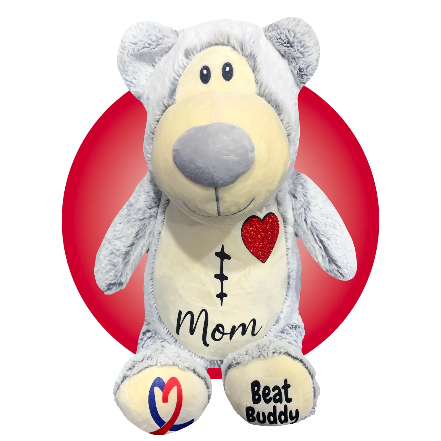 Personalized Chd Heart Warrior Teddy Bears - Heart Surgery Teddy Bear Gifts - Gifts For Kid Having Open Heart Surgery - Custom S