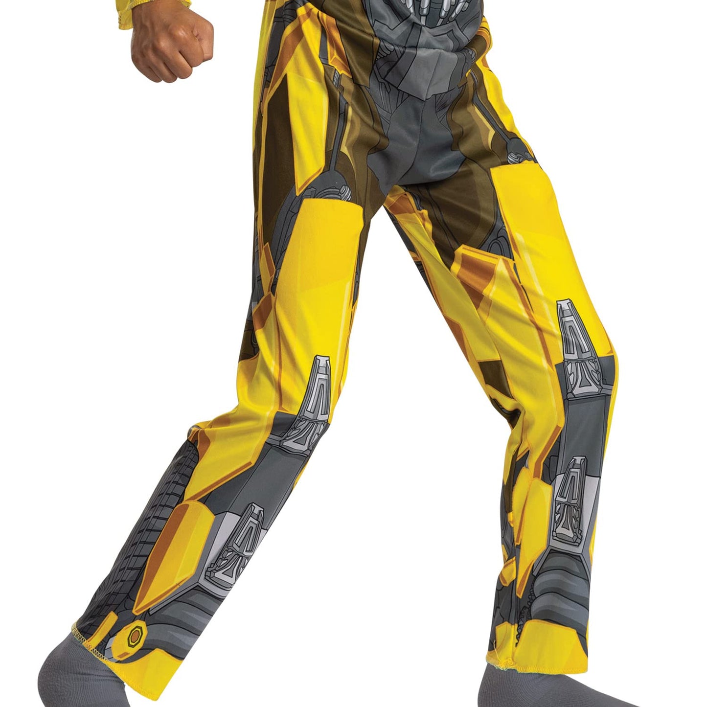 Bumblebee Costume, Muscle Transformer Costumes For Boys, Padded Character Jumpsuit, Kids Size Extra Small (3T-4T)
