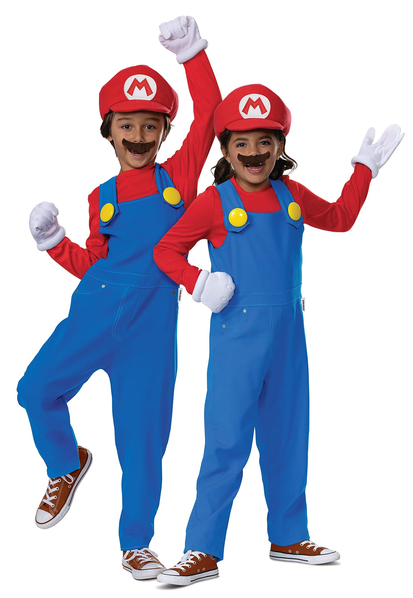 Disguise Mario Costume For Kids, Official Super Mario Bros Costume And Accessories For Children, Size (4-6)