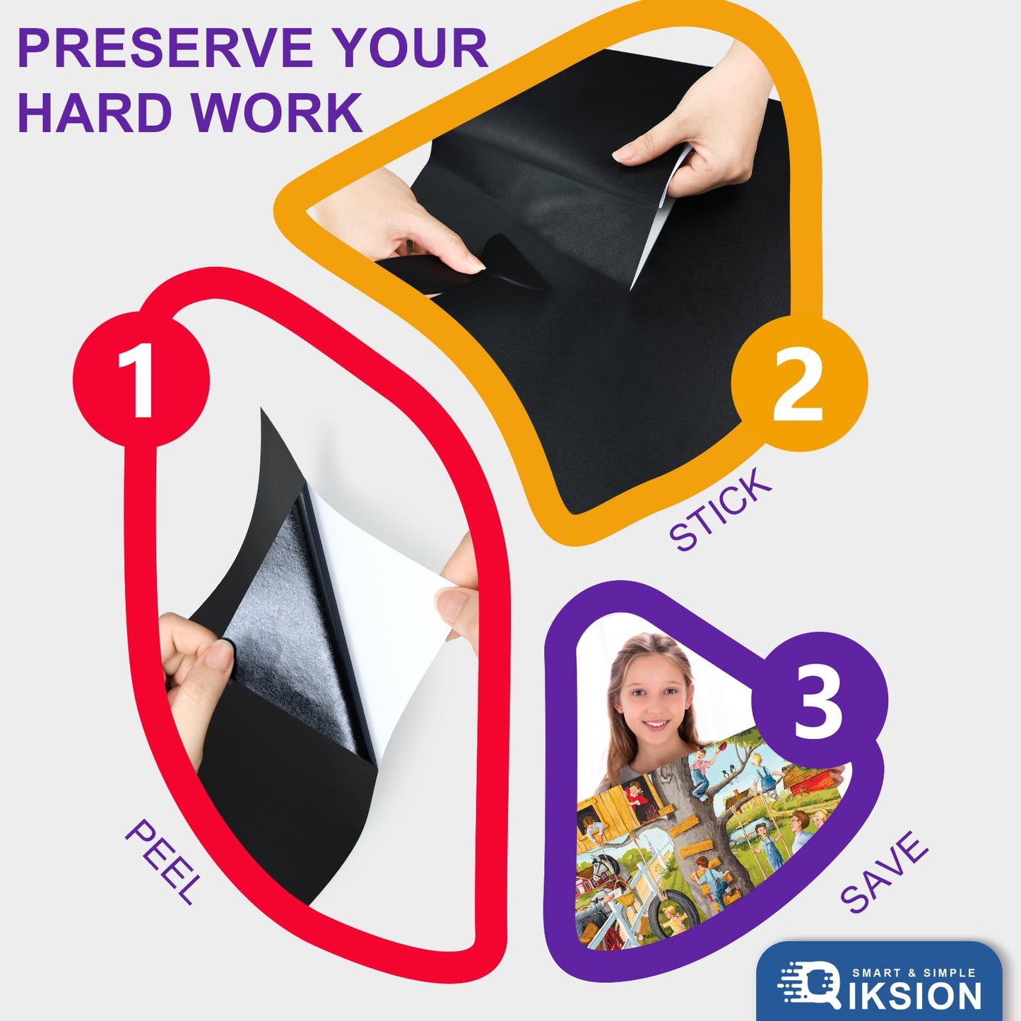 Puzzle Glue Sheets For 4 X 1000 Puzzles, 24 Sheets Black Puzzle Saver, Peel And Stick Puzzle Saver, No Mess Puzzle Glue Sheets And Frame To Preserve Your Finished 2000, 1000, 500 Jigsaw Puzzle