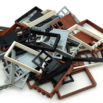 40Pcs Doors And Frame Building Block Toys For Moc Creative House Brick Accessories Compatible With Classic Bricks Building Toy For Kids(20 Set)