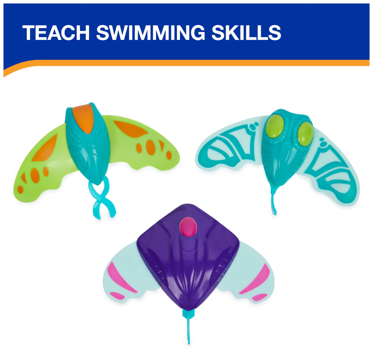 Swimways Zoom-A-Rays Water Toys, Kids Pool Toys For Swim Training, Diving Toys & Outdoor Games For Kids Aged 5 & Up, Pack Of 3 K