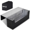 Tombert Premium Deck Box Case For Mtg Ptcg, Large Capacity With 6 Dividers, Fits 800+ Sleeveless Cards Or 500+ Sleeved Cards Tcg Trading Card Games (Black&Gray)
