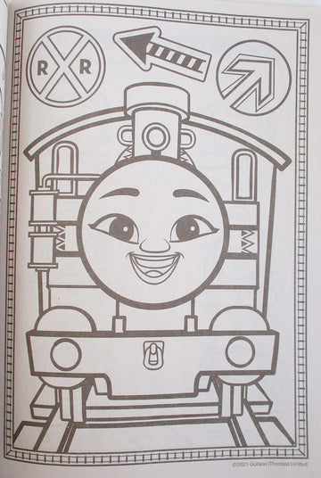 Thomas Coloring And Activity Book With Friends Stand-Up Character On Back - 80 Pages
