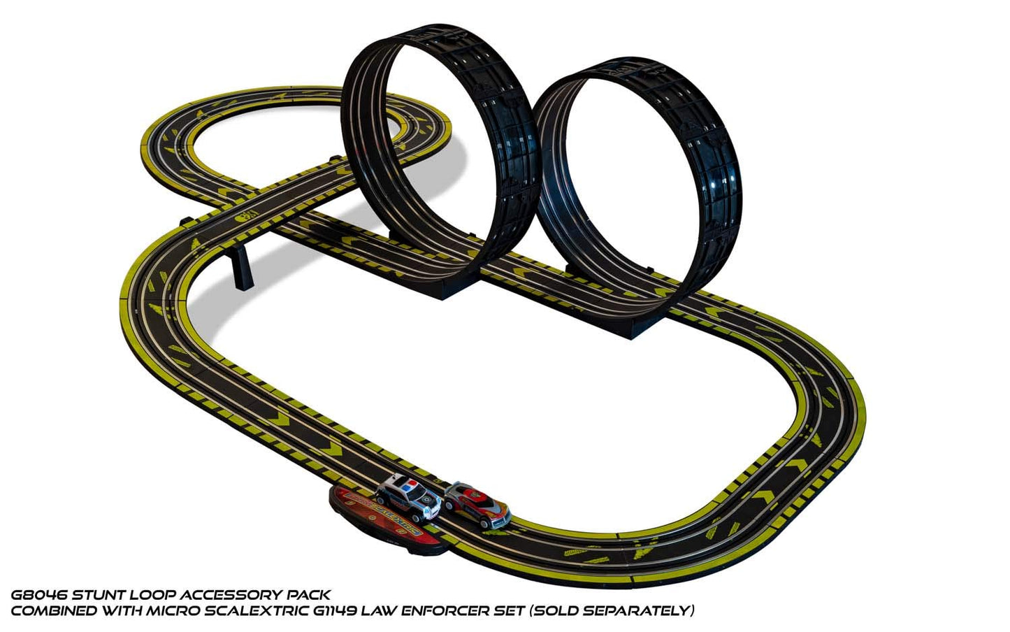 Scalextric Micro Stunt Loop The Loop Track Extension Pack 1:64 Slot Car Race Track G046