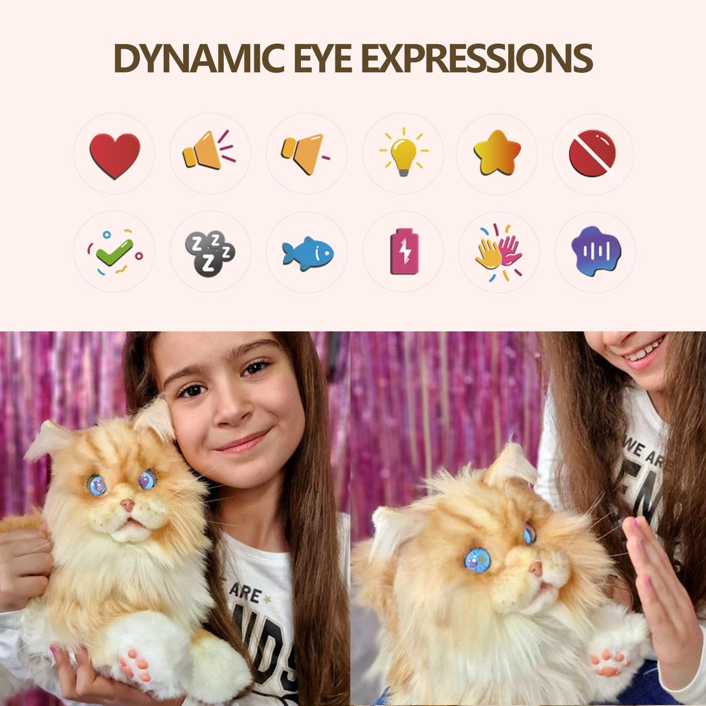 Elephant Robotics Metacat Persian - Interactive Companion Pets Robot Cat With Voice Command/Heartbeat/Animation Interaction - Gi