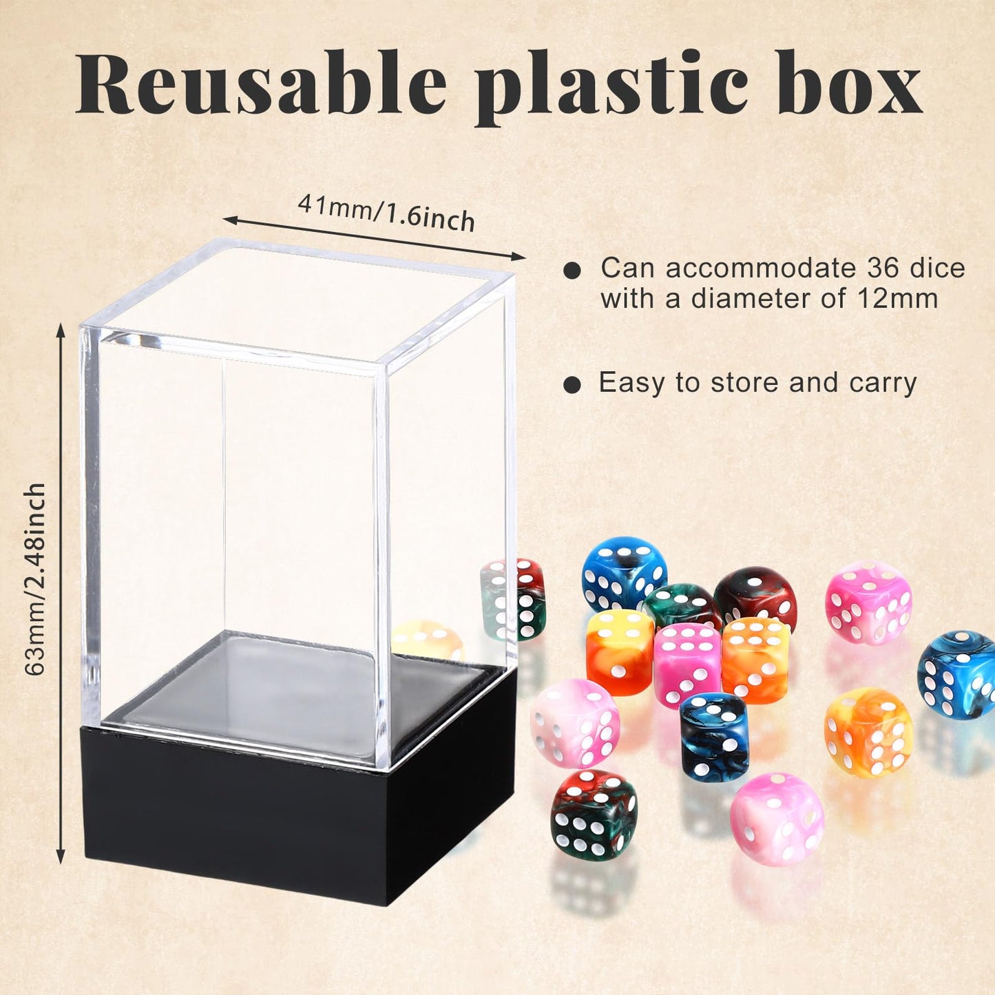 Foilswirl 144 Pieces 12Mm 6 Sided Mini Dice Set For School Classroom Table Games Marble Two Colors D6 Game Standard Dice With Po