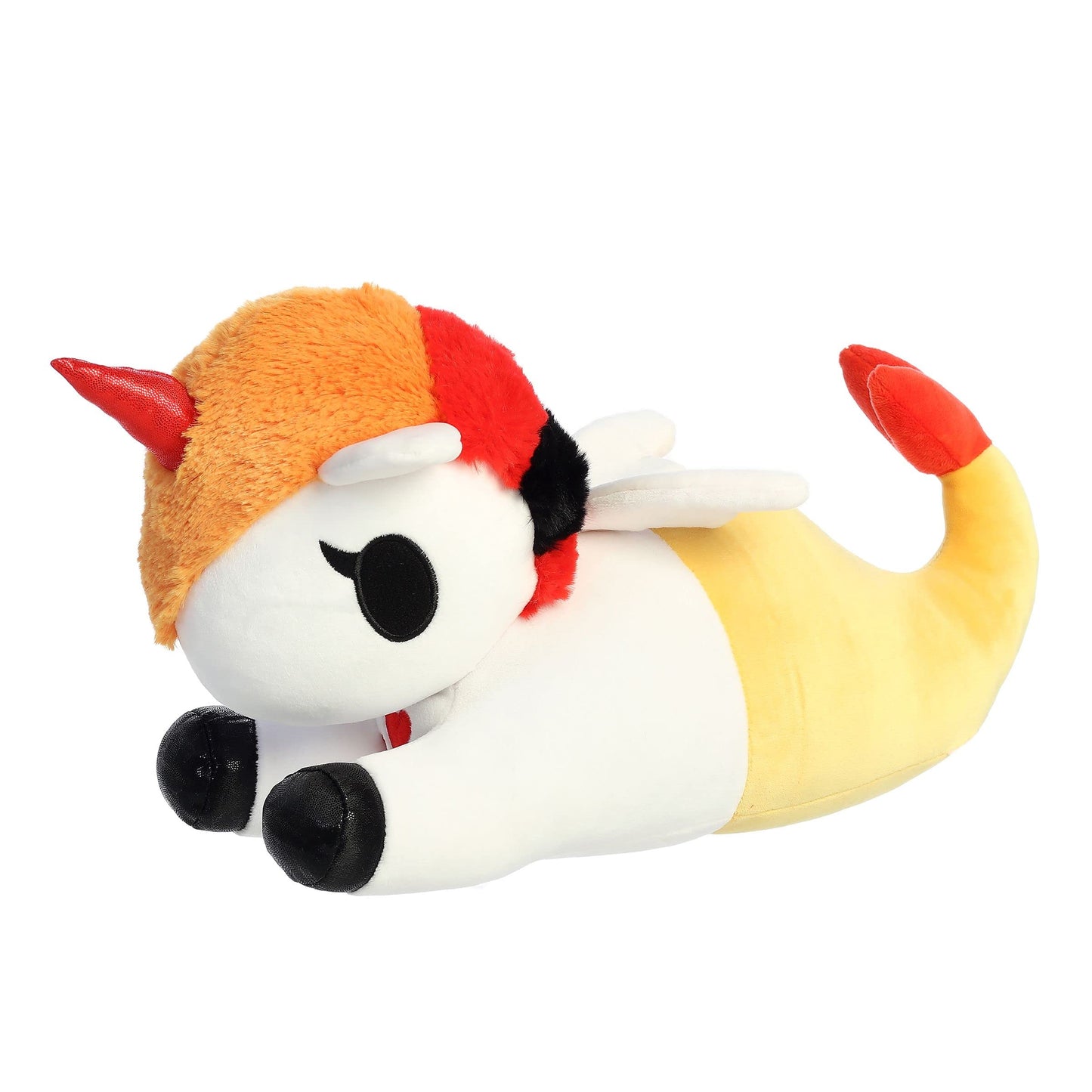 Aurora® Enchanting ©Tokidoki Squishy Jade Stuffed Animal - Bright & Colorful Design - Showpiece Plush - Orange 13 Inches