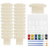 Attatoy Sports Kids Wooden Craft Kit (Party-Pack); Sport Jersey Decorating Art Painting Set w/ 25 Sports Shirt Cutouts