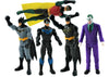 Dc 6 Inch Action Figures | 5 Pack Includes The Joker, Grey Suit Batman, Black Suit Batman, Robin And Nightwing | 5 Point Articulation