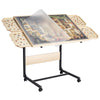 VEVOR 1500 Piece Puzzle Table with Legs, 4 Drawers and Cover, 34x25 in Portable Wooden Board with Wheels, Jigsaw Puzzle Accessor