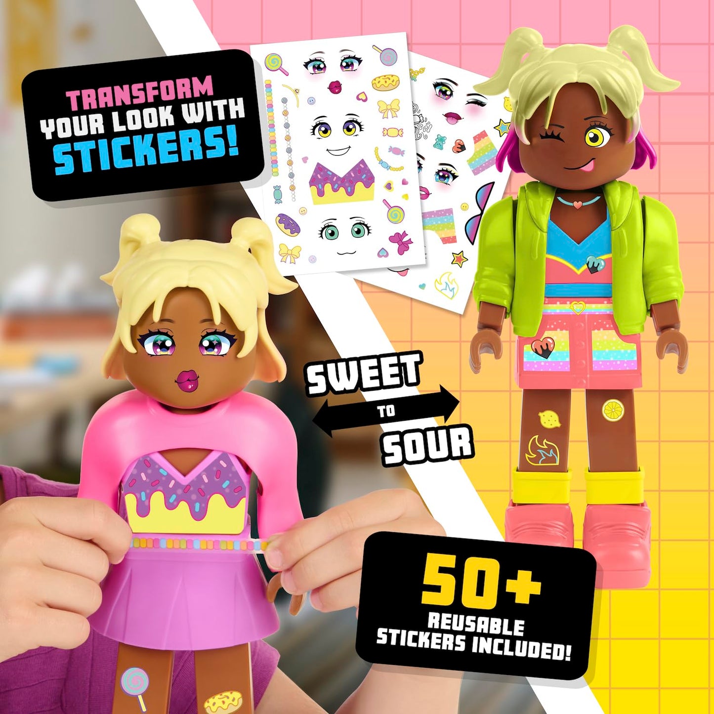 My Avastars DJ-Candy Fashion Doll - 11 Multicolored with 2 Outfits & 100+ Customization Options