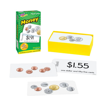 Trend Enterprises: Money Skill Flash Cards, Exciting Way For Everyone To Learn, Builds Math Skills, Great For Skill Building And
